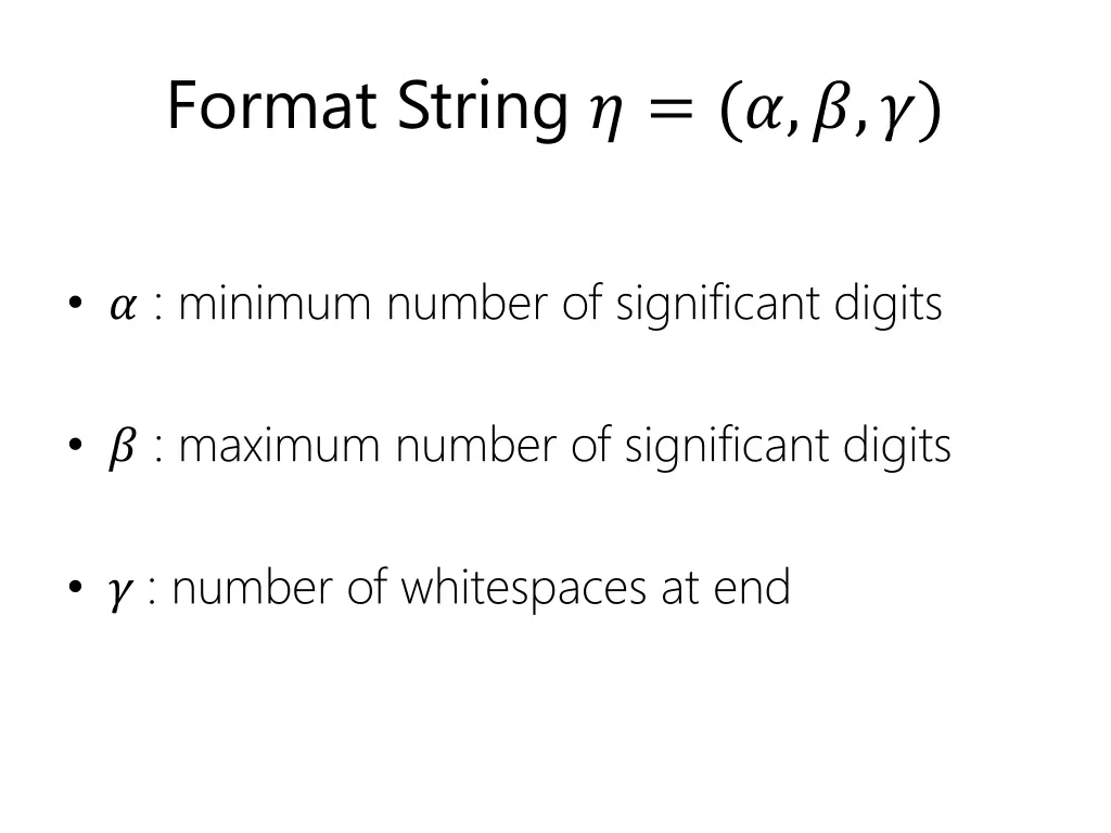 format string