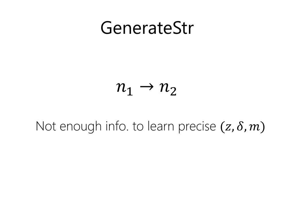 generatestr 1