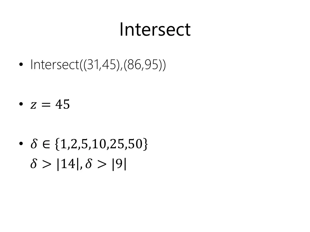 intersect 6