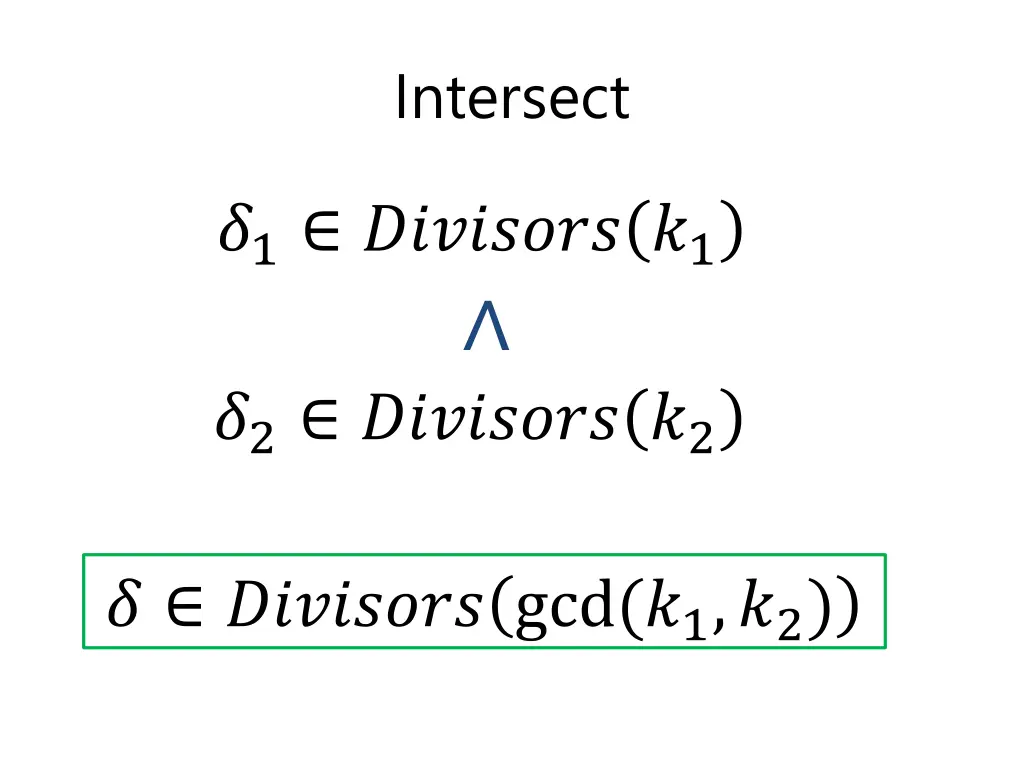 intersect 8