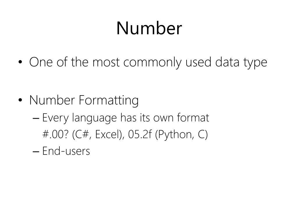 number