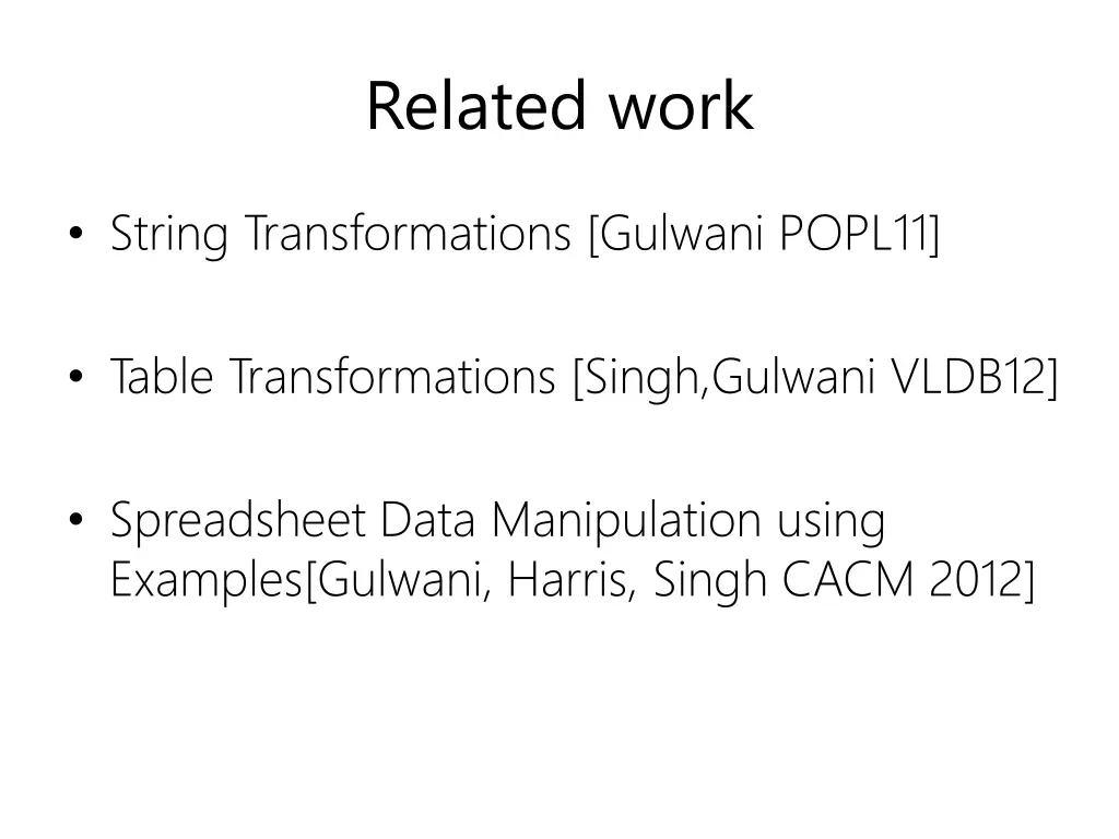 related work