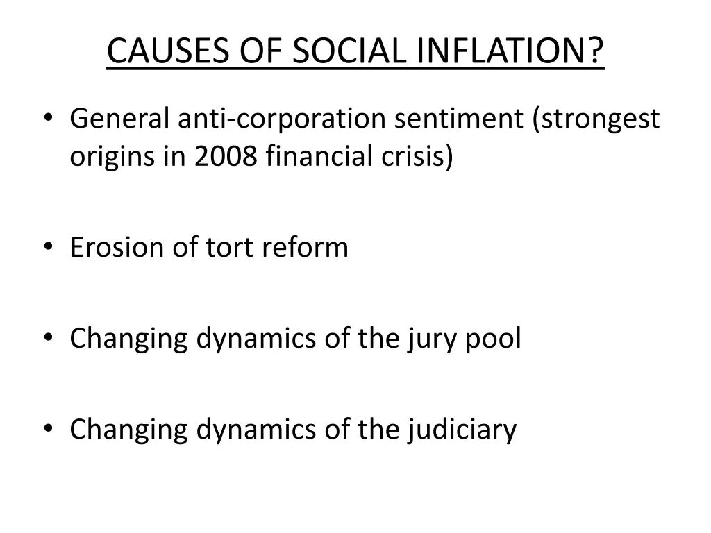 causes of social inflation
