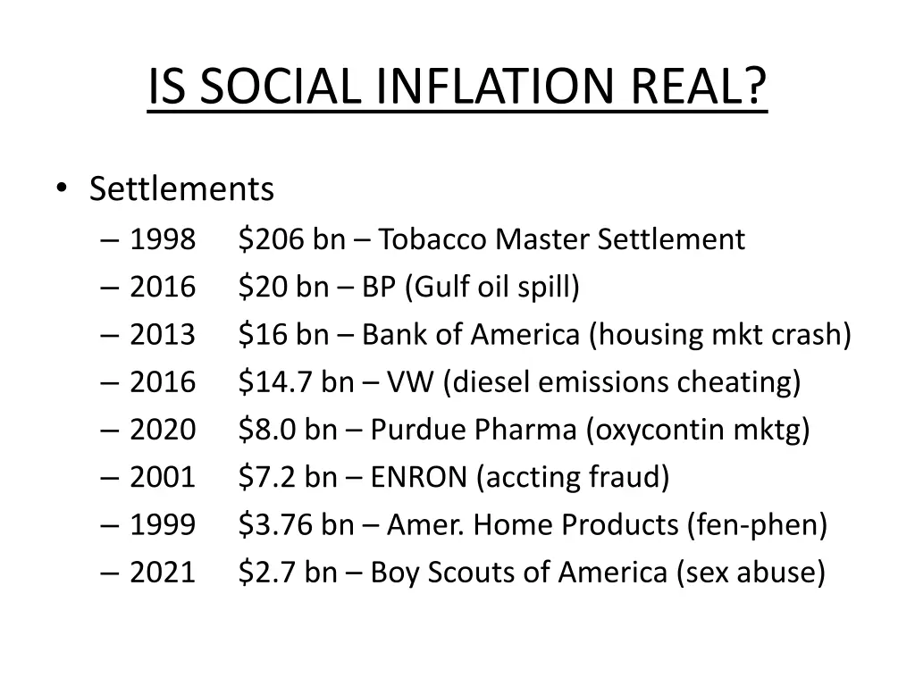 is social inflation real 1
