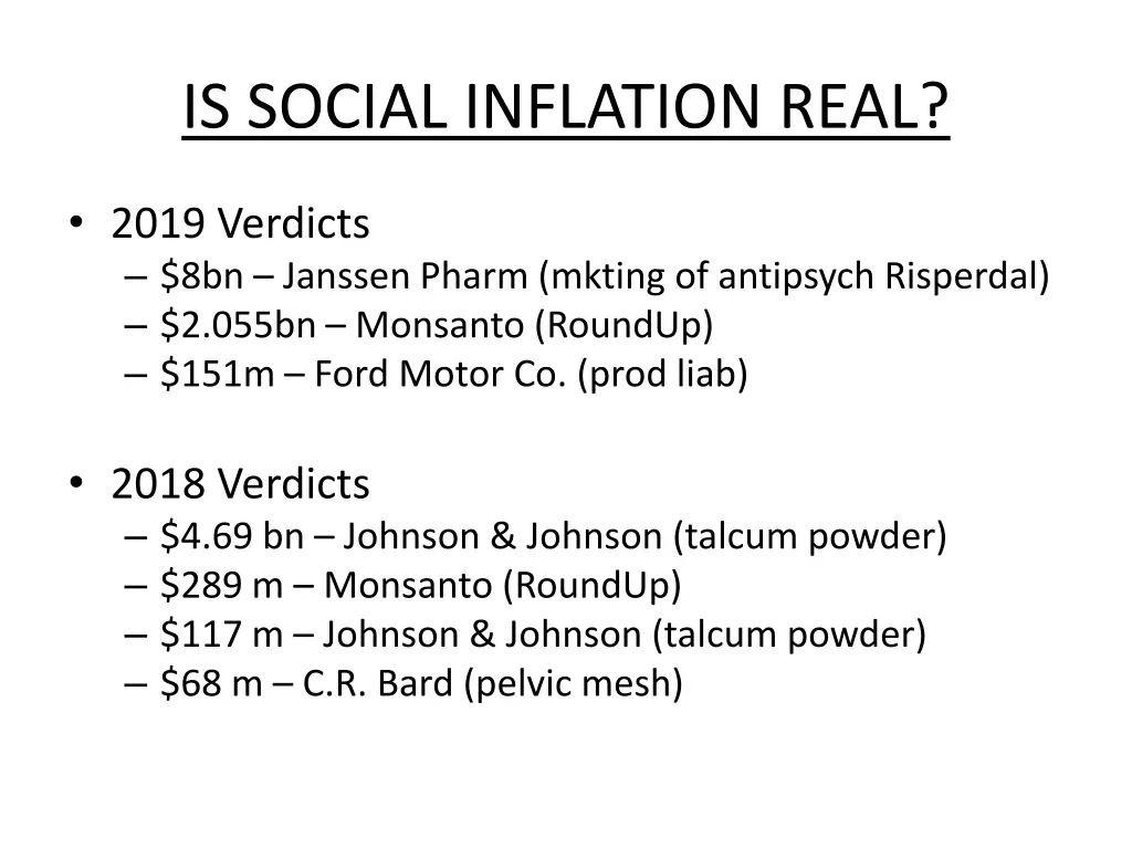 is social inflation real