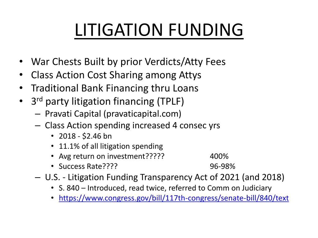 litigation funding