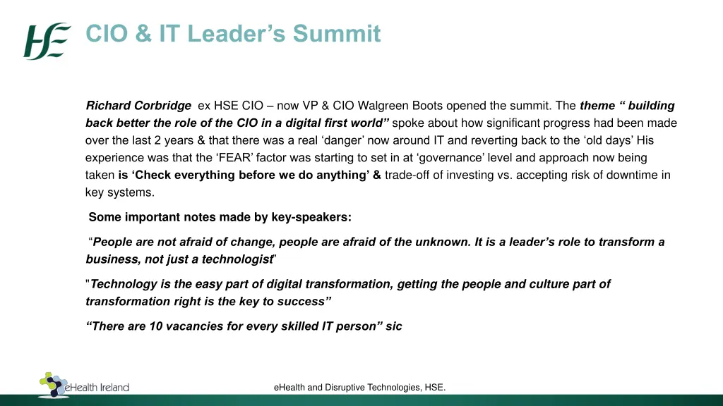 cio it leader s summit