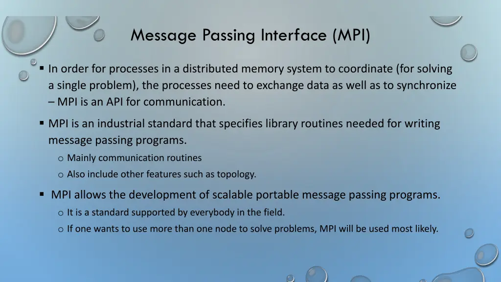 message passing interface mpi