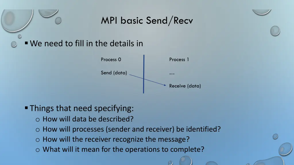 mpi basic send recv