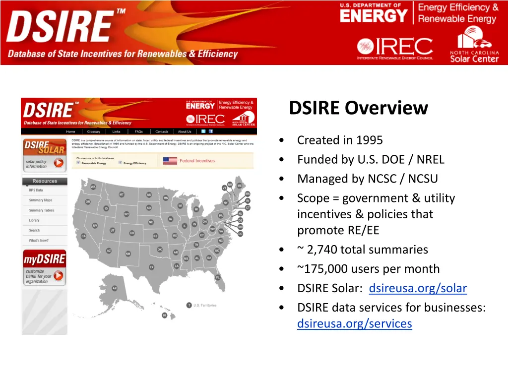 dsire overview