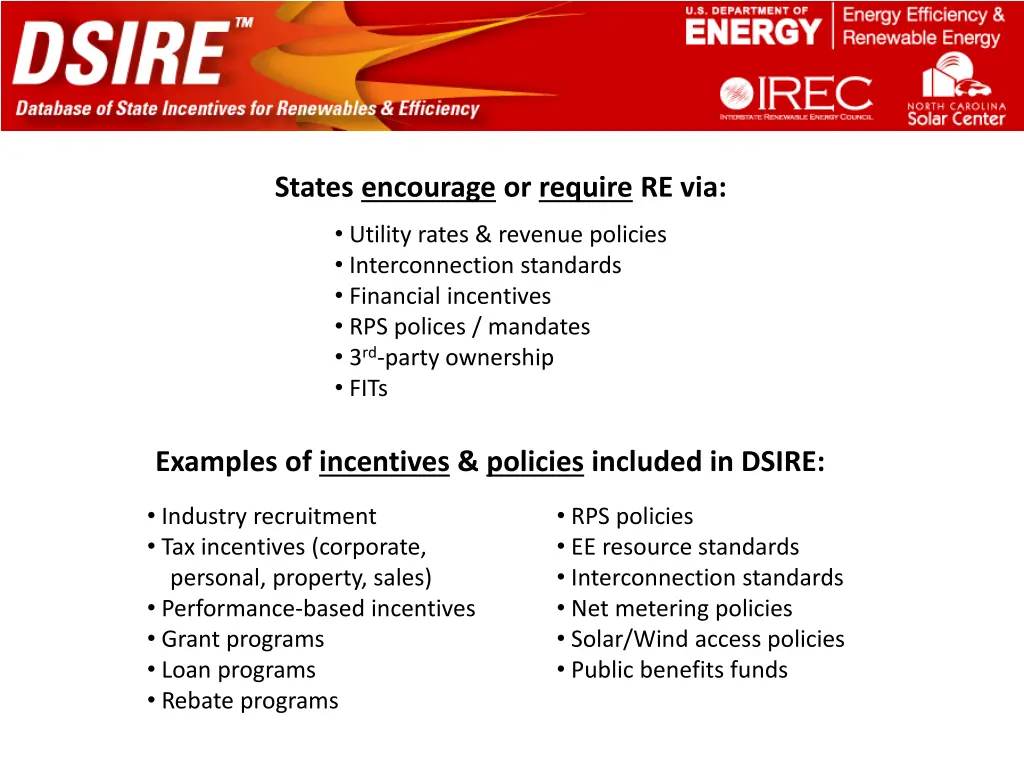 states encourage or require re via