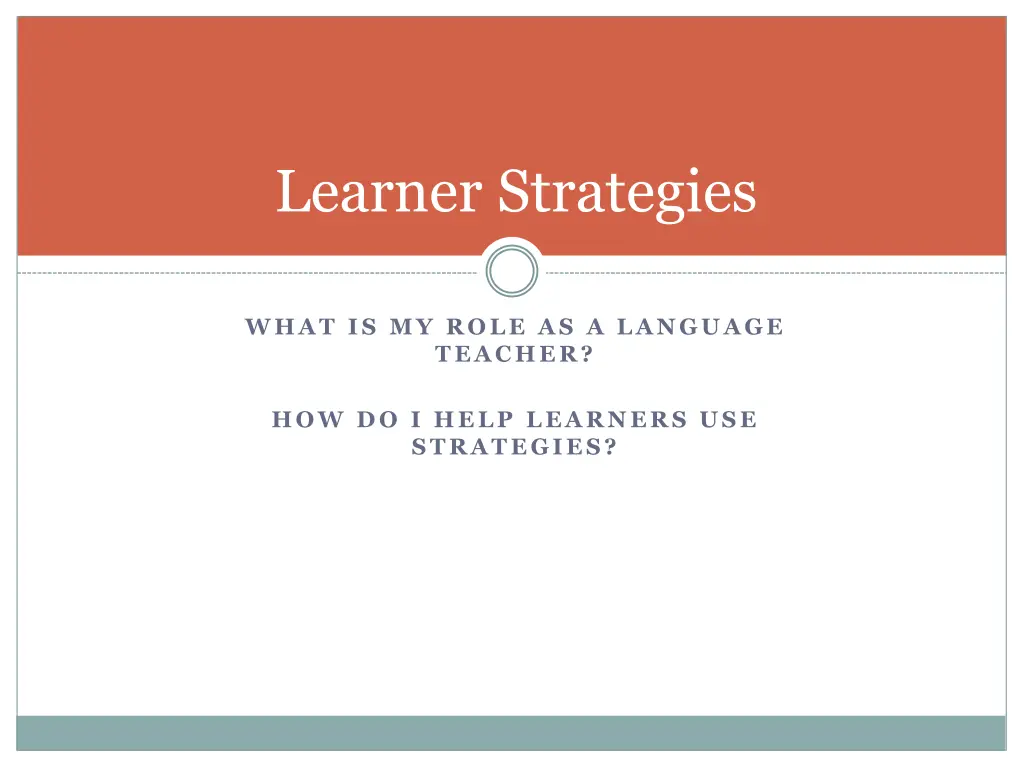 learner strategies
