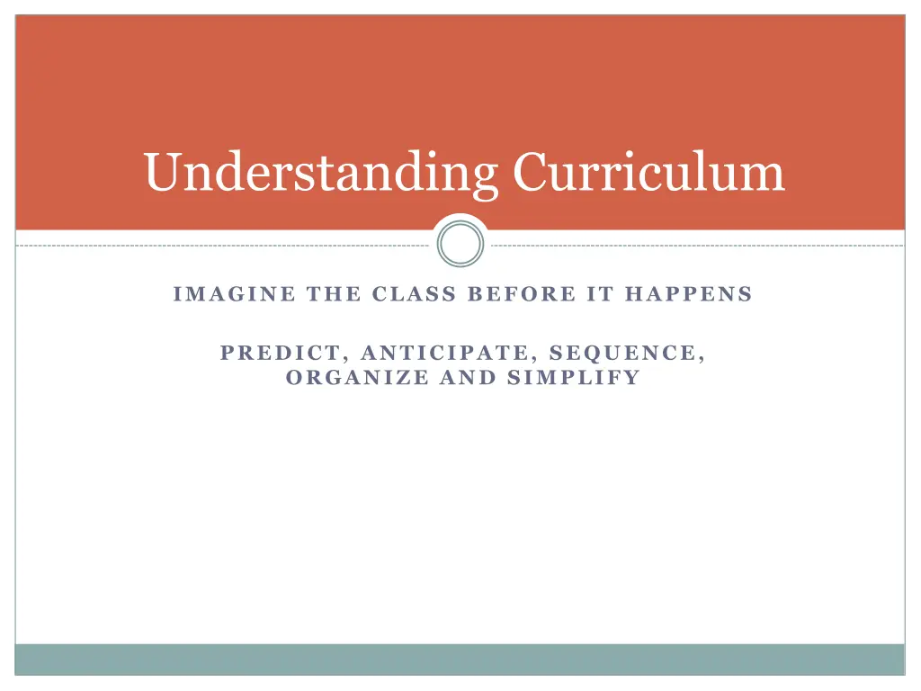 understanding curriculum 1