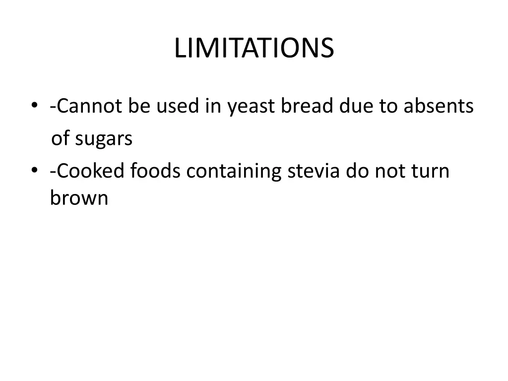 limitations