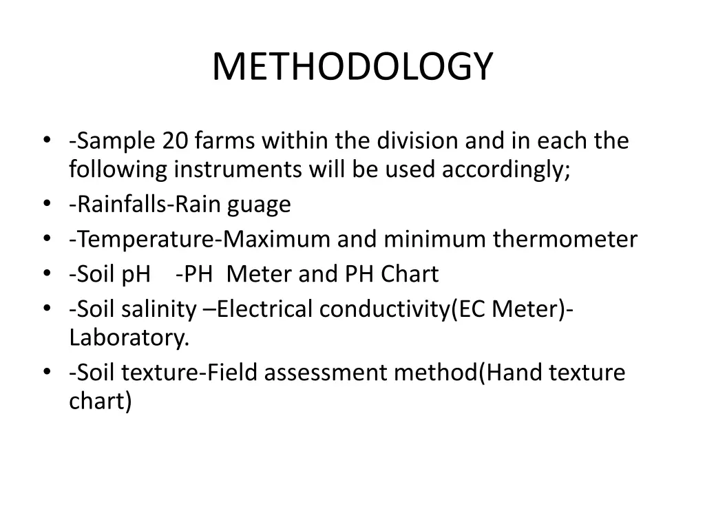 methodology