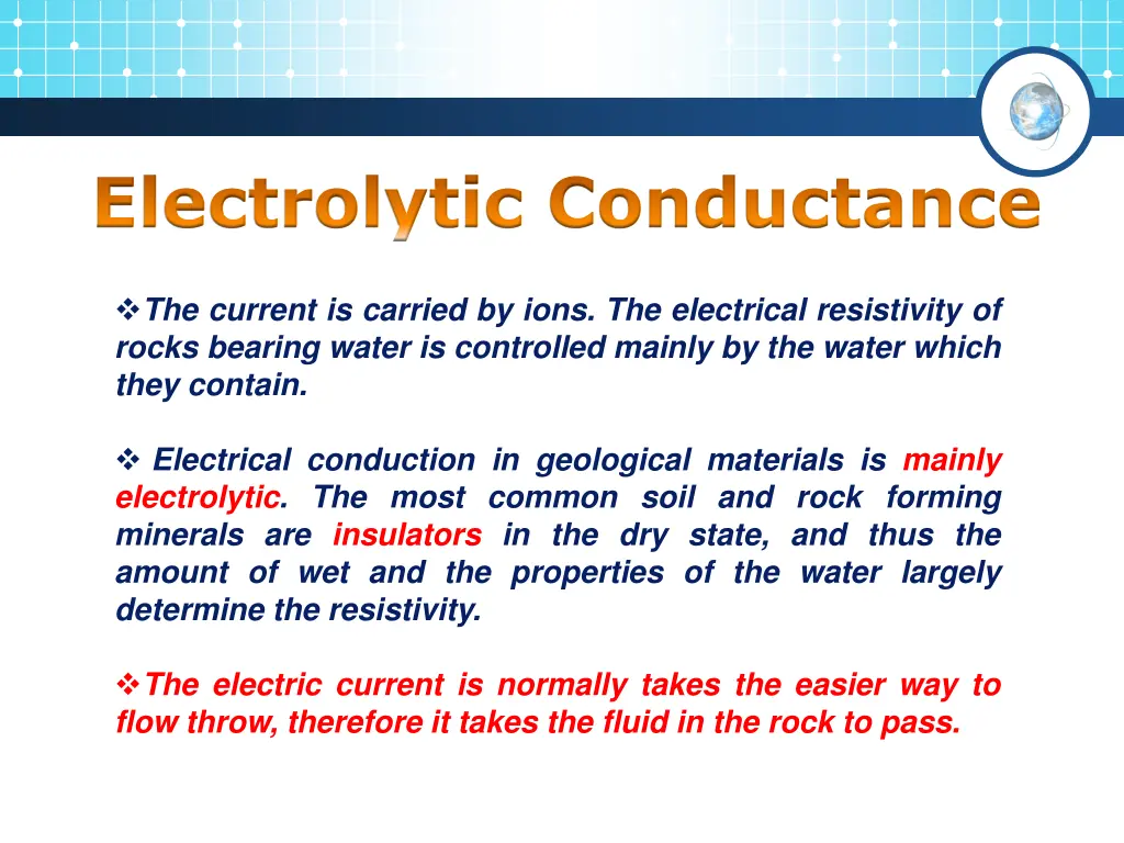 electrolytic conductance