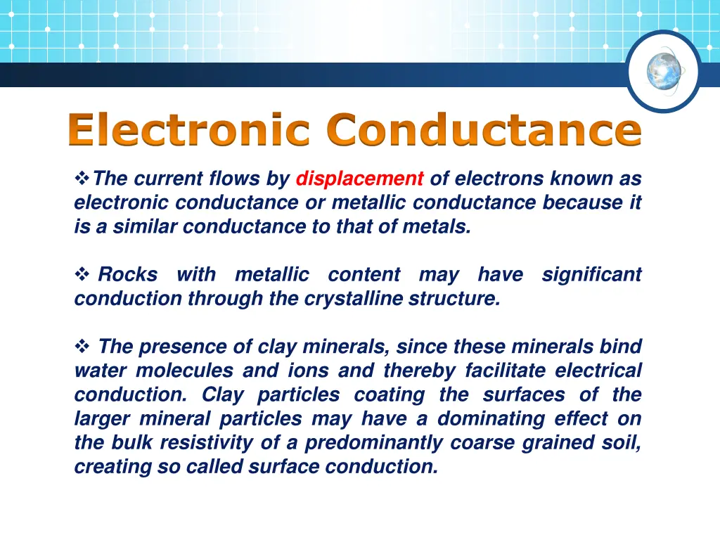electronic conductance