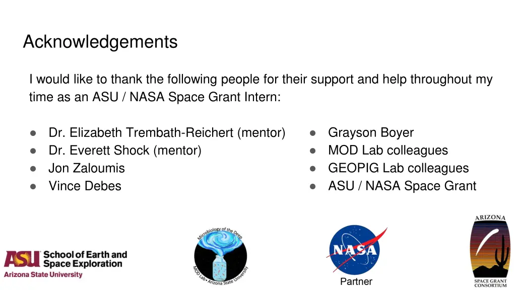 acknowledgements