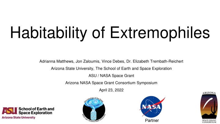 habitability of extremophiles