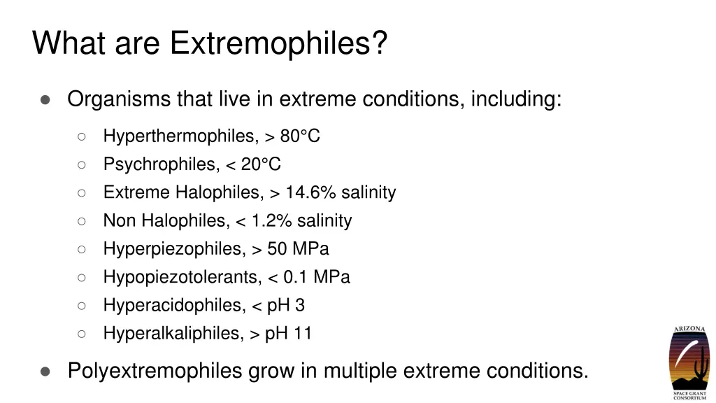 what are extremophiles