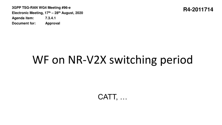 3gpp tsg ran wg4 meeting 96 e electronic meeting