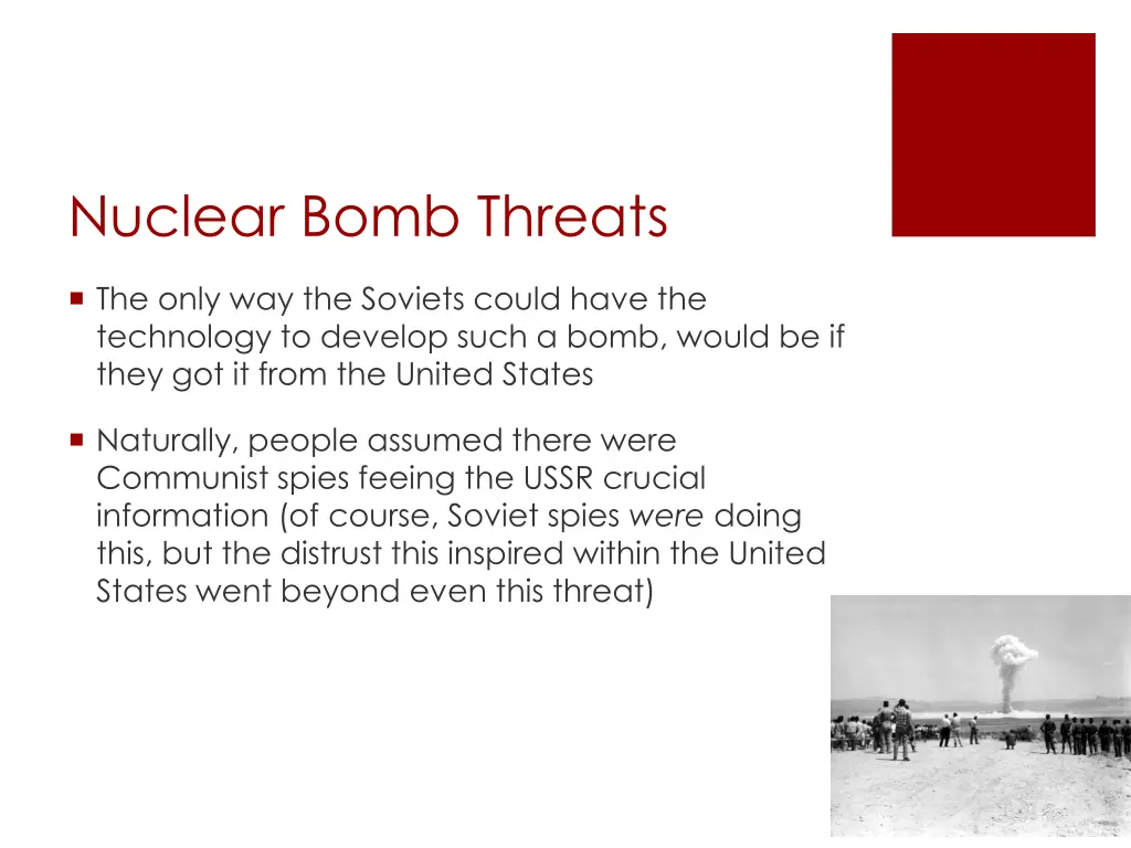 nuclear bomb threats