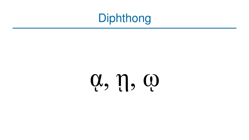 diphthong 2