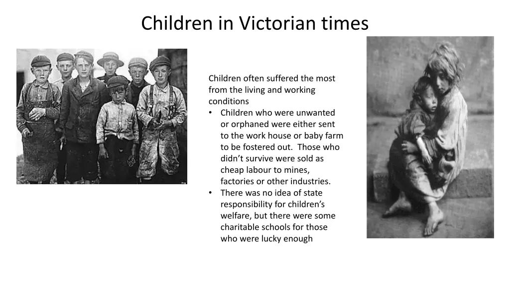 children in victorian times