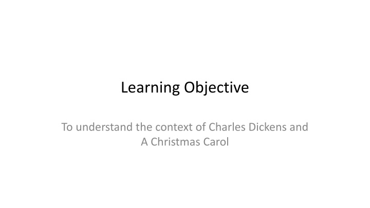 learning objective
