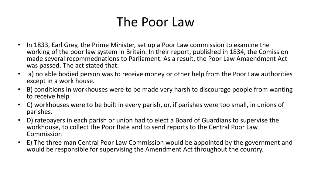 the poor law 1