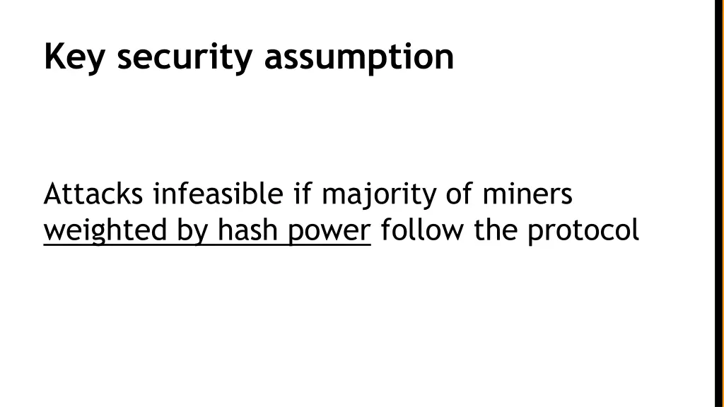 key security assumption