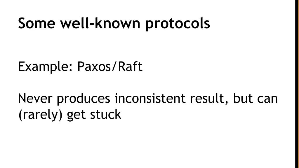 some well known protocols