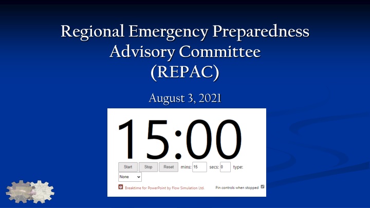 regional emergency preparedness advisory