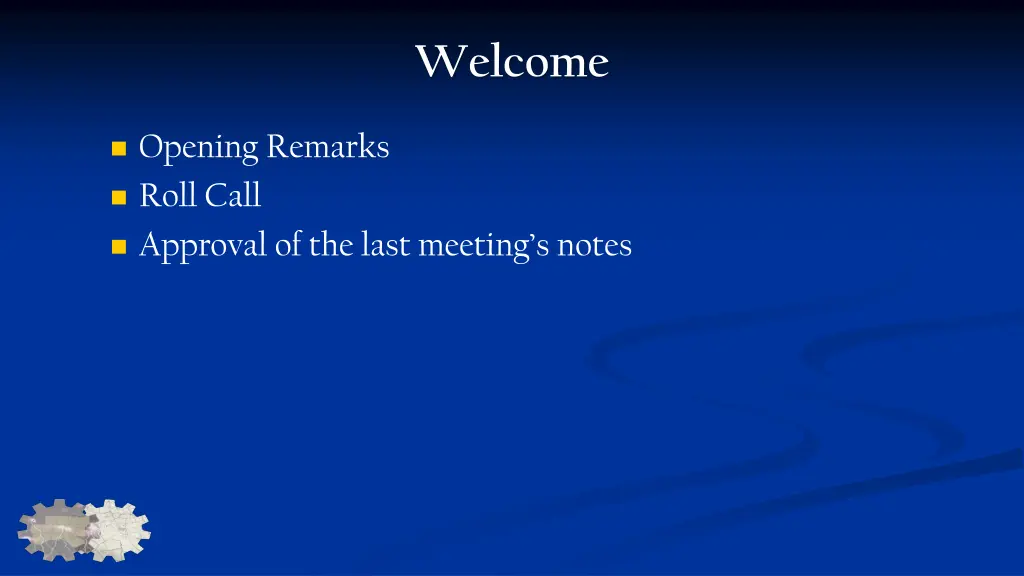 welcome