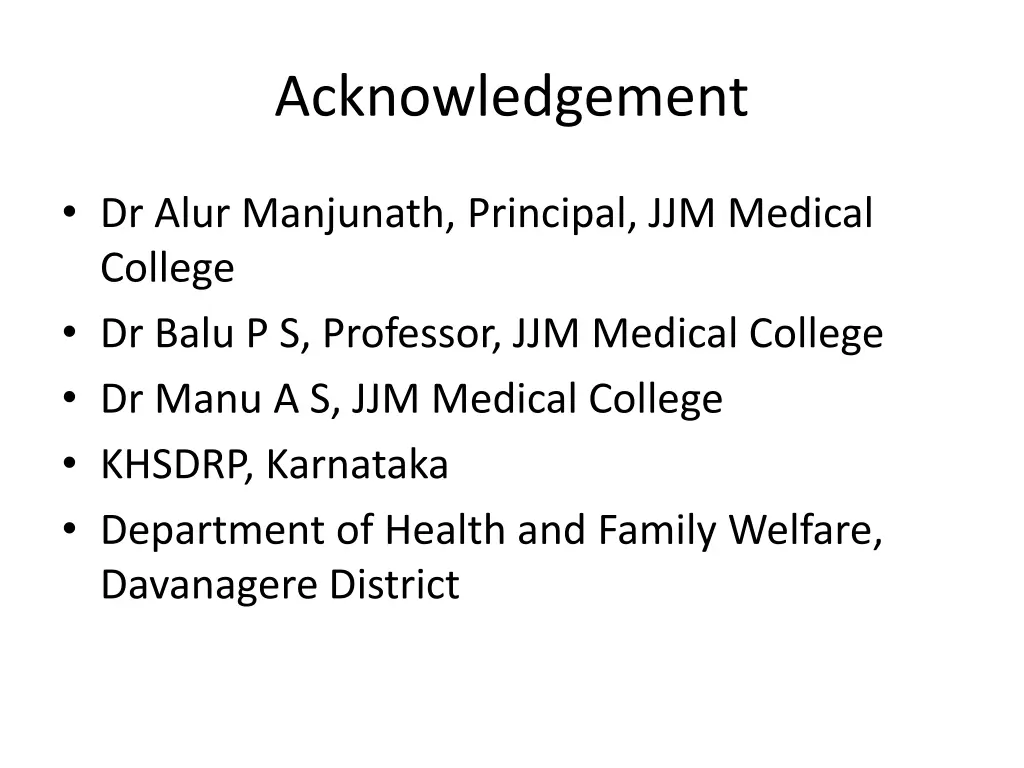 acknowledgement