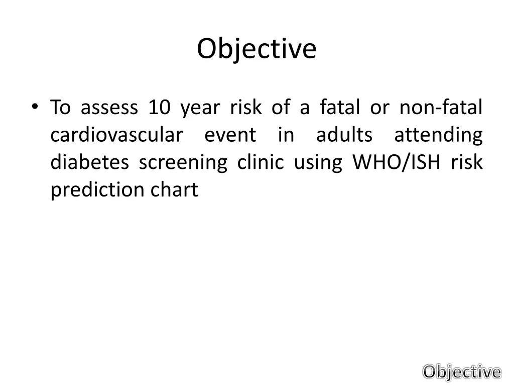 objective