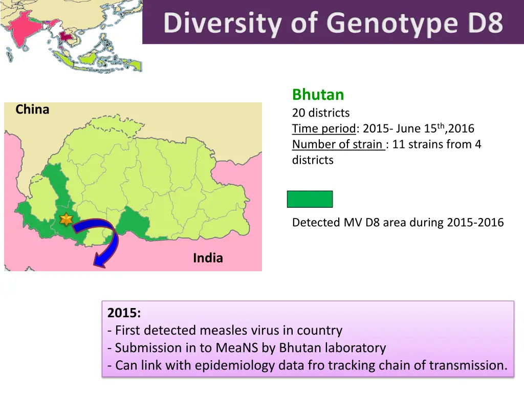 diversity of genotype d8 1