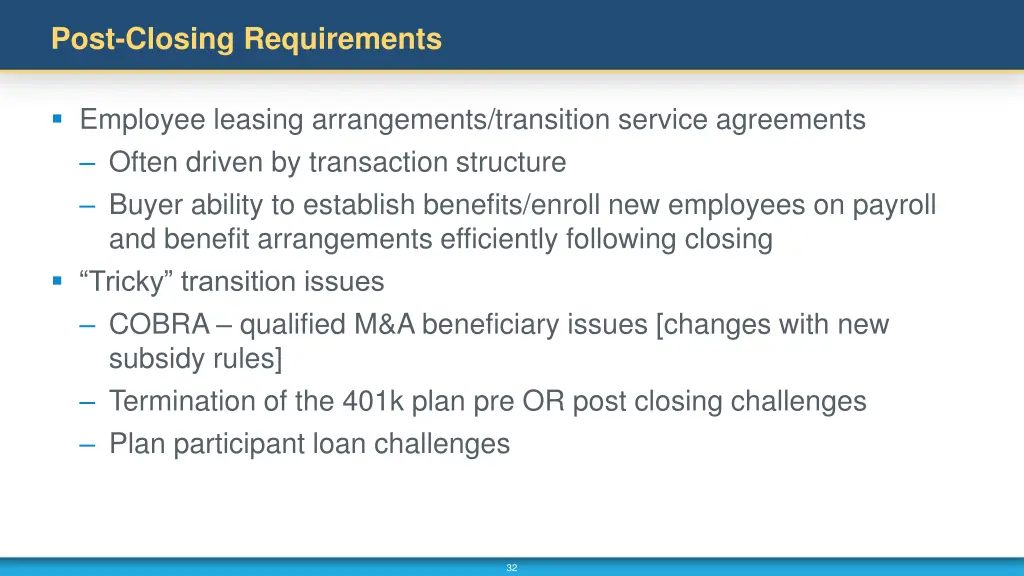 post closing requirements