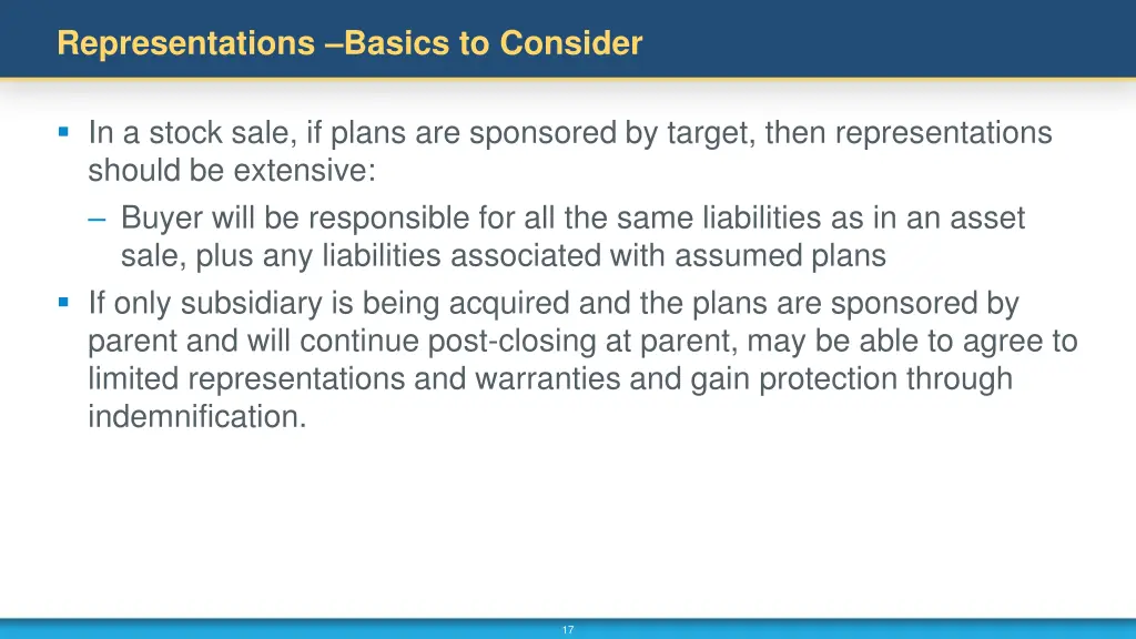 representations basics to consider