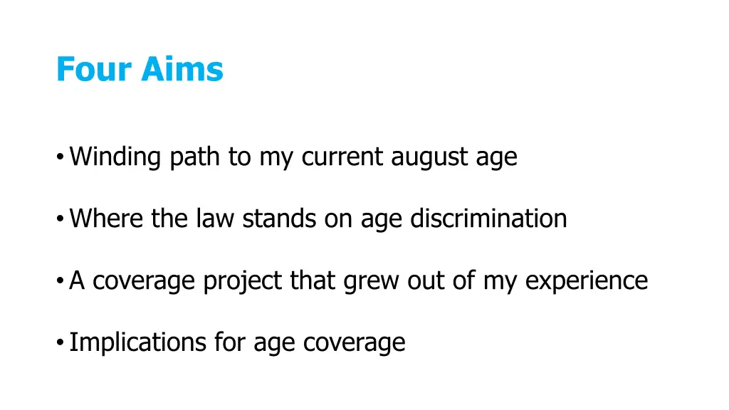 four aims