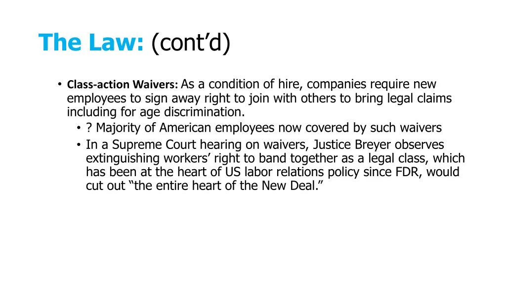 the law cont d 1