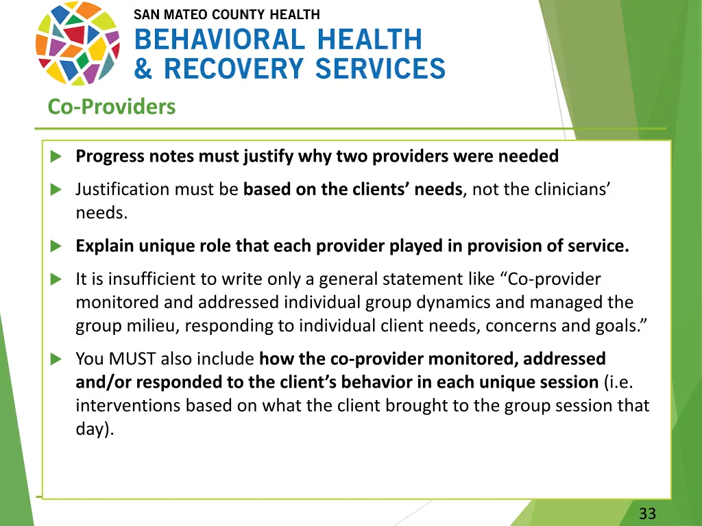 co providers