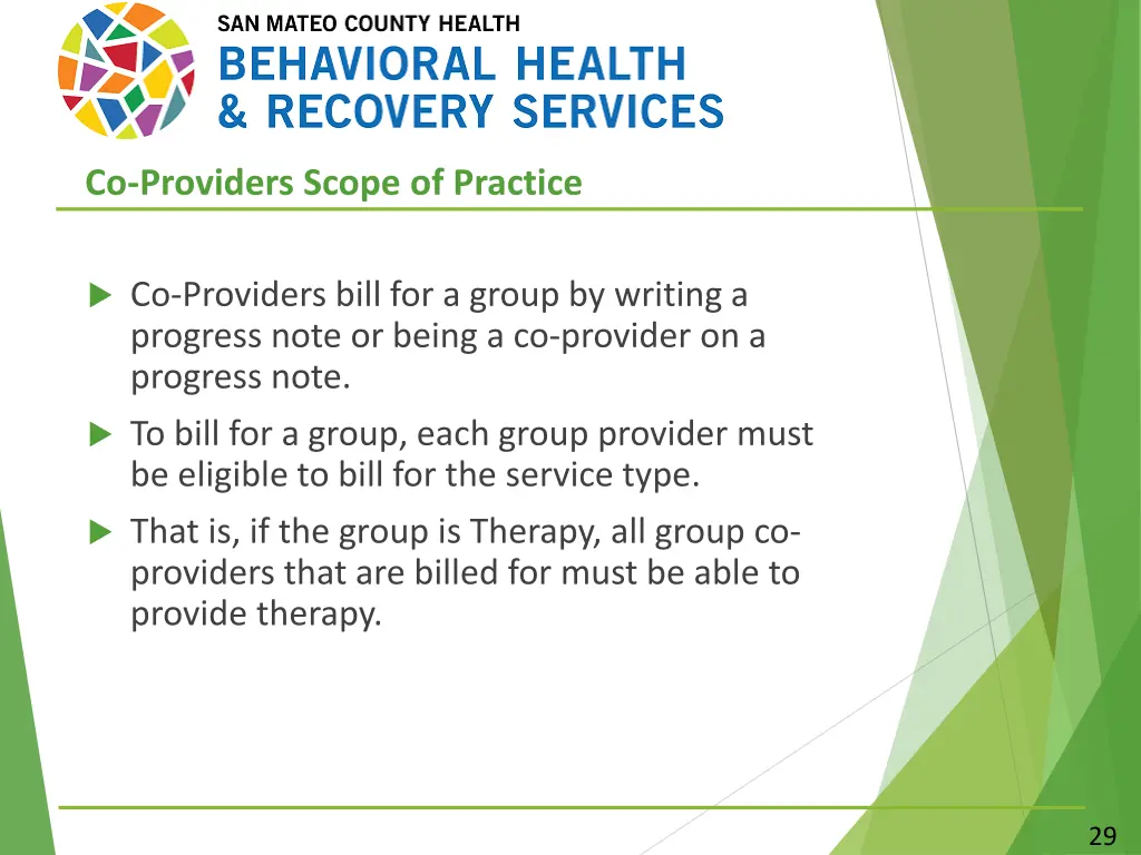 co providers scope of practice