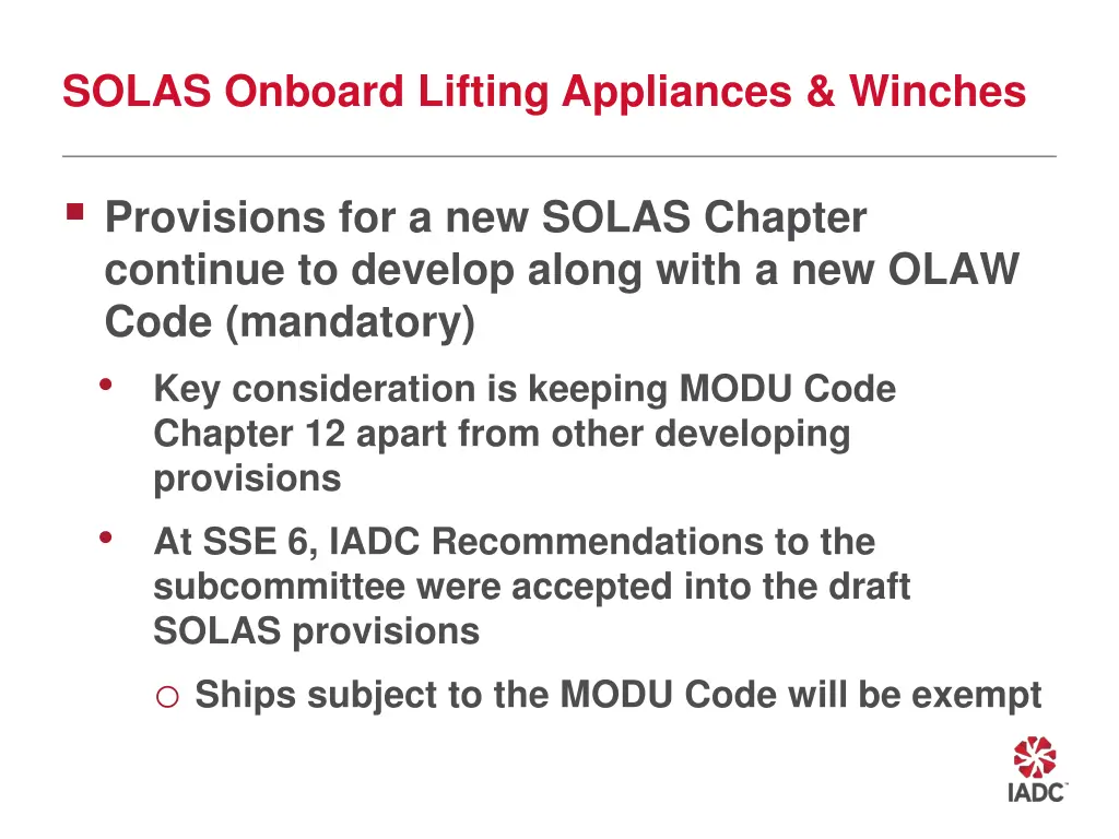 solas onboard lifting appliances winches