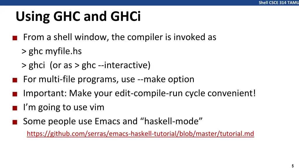 shell csce 314 tamu 4