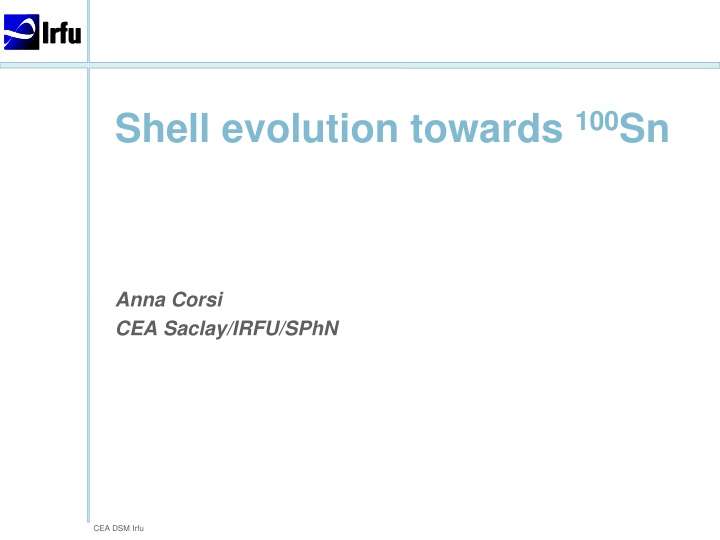 shell evolution towards 100 sn