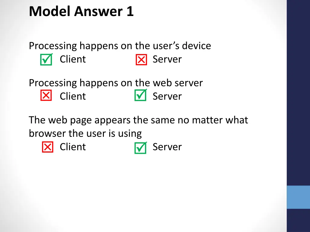 model answer 1