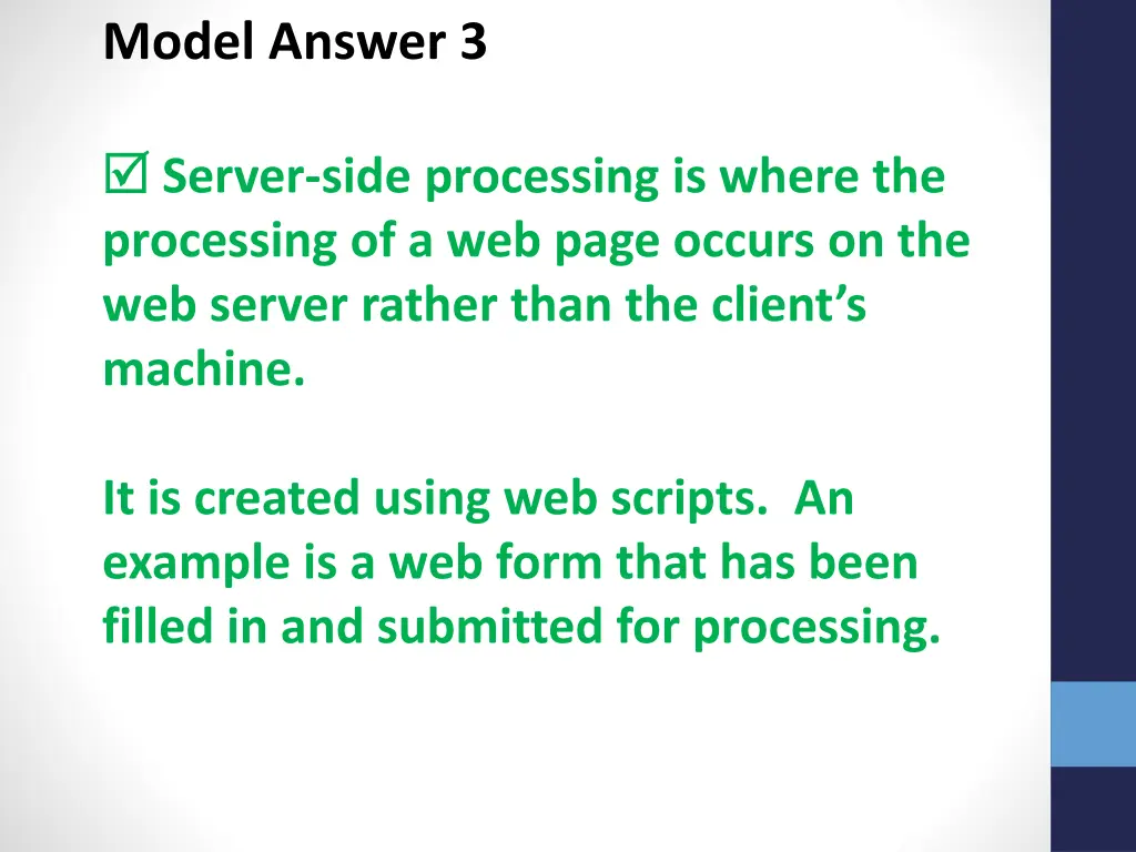 model answer 3