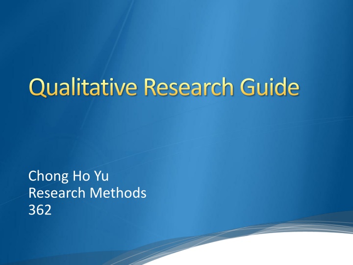 qualitative research guide