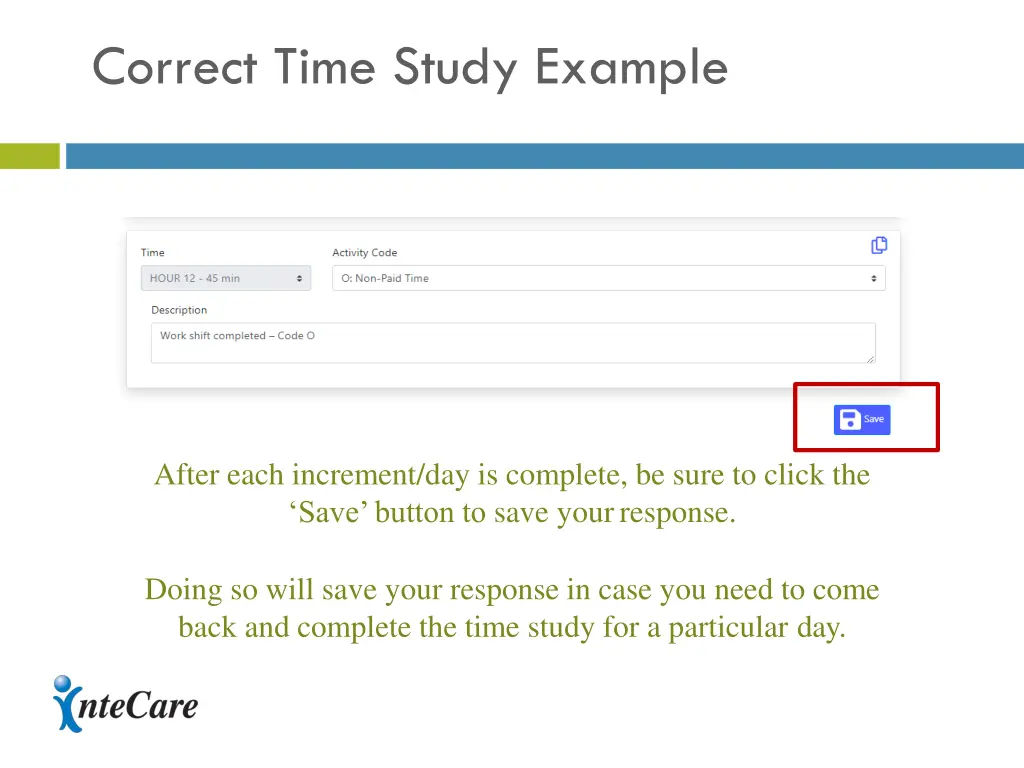 correct time study example 1